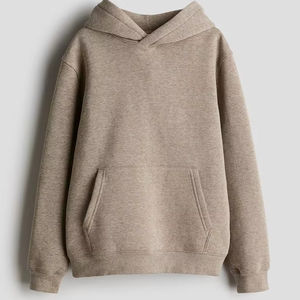 Sweat à capuche unisexe en coton 100% doublé polaire de haute qualité pour homme, avec poche kangourou et design à épaules tombantes, robuste et lourd, idéal pour l'hiver - Product Image 1
