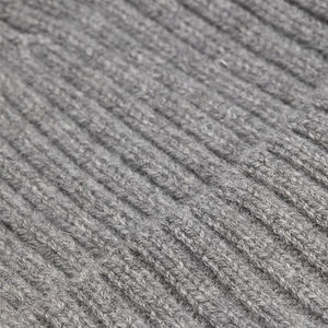 หมวกบีนนี่แฟชั่นของผู้ชาย,หมวกบีนนี่ทนทานสำหรับสวมใส่ในฤดูหนาวสีเทา - Product Image 6