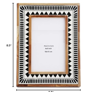 ภาพวาด3D เรซิ่นสีขาวกรอบรูปไม้กรอบรูปทำจาก3D ที่สง่างาม - Product Image 1