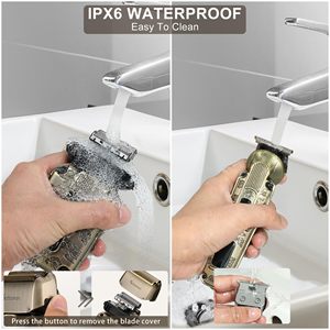 Kit de Afeitadora Eléctrica Inalámbrica para Hombre, Afeitadora de Láminas y Recortadora de Barba, Afeitadora Rotatoria de Repuesto, Resistente al Agua IPX7, para Afeitar la Cabeza - Product Image 5