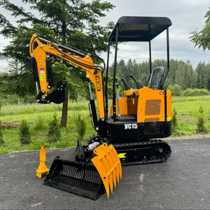 LIVRAISON GRATUITE VICSEC VC15 MINI EXCAVATRICE HYDRAULIQUE 15HP LAME DE RECUL DE 39 POUCES BAC DE 16 POUCES TOIT COMPLET HYDRAULIQUE AUXILIARE EPA CE - Product Image 1