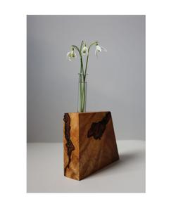 Vases de Table en bois d'acacia de forme Antique, fabricant de nouveau Design, Vases de fleurs en bois d'acacia faits à la main, fournisseur - Product Image 1