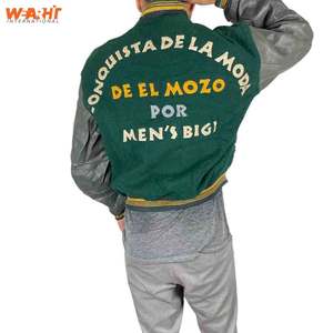 Premium Classic Letterman Stand Collar Varsity Jacket para hombres y mujeres Bordado personalizado Temporada de invierno Apropiada - Product Image 6