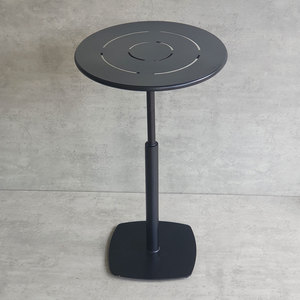 Table haute pliable 61,5 cm avec plateau rainuré et base ronde en fer de 60 mm pour bars à domicile et centres commerciaux – Table à cocktails - Product Image 4