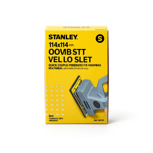Stanley 114x114 mm pour feuilles Velcro à accouplement rapide perforées pour abrasifs B&D à grains assortis en multi-sacs - Product Image 2