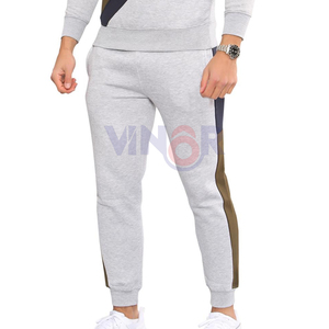 Logo personnalisé Streetwear Ensemble de survêtements 2 pièces pour hommes Costumes de jogging coupe ajustée Ensemble pantalon de survêtement et survêtement à capuche - Product Image 5