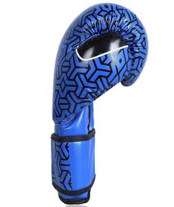 Vente en gros gants de boxe noirs de haute qualité de 12oz gants de boxe professionnels adultes à lacets en cuir gagnant logo personnalisé - Product Image 4