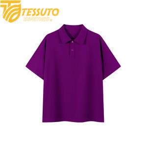 เสื้อเชิ้ตผู้ชาย Tessuto ผ้าฝ้าย 100% แขนสั้น ถักแบบนิตติ้ง ป้องกันการเป็นขุย ลายพื้นเรียบ คอเสื้อพิมพ์ลาย ออกแบบโลโก้ได้ น้ำหนัก 180 กรัม - Product Image 2
