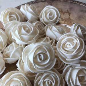 คุณภาพสูงเป็นมิตรต่อสิ่งแวดล้อมทำด้วยมือดอกโบตั๋นดอกกุหลาบโซล่าดอกไม้ผ้าฝ้ายกกกกงานแต่งงานวันฮาโลวีนวันพ่อ - Product Image 1