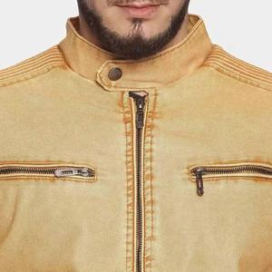 แจ็กเก็ตหนังแฟชั่นสำหรับผู้ชายเสื้อแจ็กเก็ตหนังใส่สบายแนวสตรีทสำหรับฤดูหนาว - Product Image 6