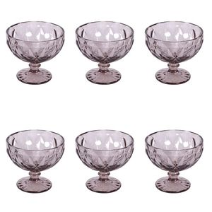 Ensemble de 6 coupes à glace en verre violet de 400 ml Elizabeth Sibilla - Product Image 1