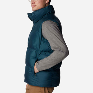 Personalizado impermeable hombre abajo chaqueta cálida al aire libre sin mangas transpirable hombres Puffer chaqueta para senderismo correr Stand Collar chaleco hombres - Product Image 2
