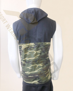 Chaleco Deportivo con Capucha y Cremallera para Hombre AERO PASTER IMPEX, Camuflaje, Tela Jersey 350g, Corte Ajustado, para Gimnasio y Entrenamiento, Otoño - Product Image 3