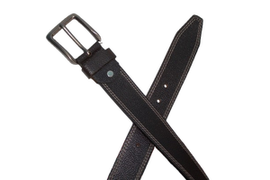 Ceinture en cuir de peau de vache extra premium style décontracté conception de couture personnalisable avec alliage pour boucle fournisseur en gros - Product Image 4