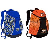 Tas Ransel Basket Custom Cetak Logo Kustom Bahan Microfiber Kapasitas 30-40L Desain Cepat Kering dan Bernapas untuk Sekolah dan Perjalanan