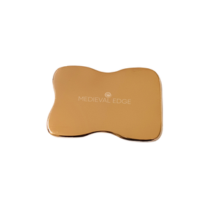 Masseur de visage carré ayurvédique de qualité supérieure Kansa Gua Sha pour anti-âge, désintoxication de la peau et thérapie faciale relaxante plus grande usine indienne - Product Image 1