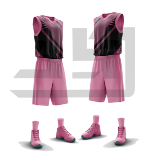 <b>Elite</b> Basketball Training Kit Sublimation Printed Sleeveless Jersey Athletic Shorts Set for Unisex Adults 100% Polyester - Product Image 6