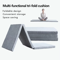 Camión cama Camper firme comodidad transpirable malla lados y portátil tri-plegable espuma viscoelástica colchón plegable multifuncional