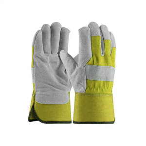 Guantes de seguridad profesionales de cuero de vaca de alta resistencia, equipo de protección de manos de aparejo de trabajo - Product Image 4