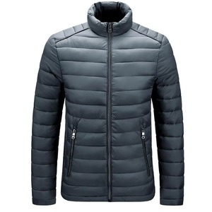 Chaqueta Acolchada Ligera de Lona para Hombre, Corte Ajustado, Estilo Urbano Informal, para Invierno, Fabricante OEM al por Mayor - Product Image 2