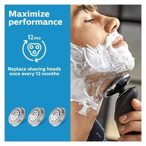 Cabezal de Afeitadora Eléctrica con Alimentación USB, Triple Cuchilla para la Serie Razor, Resistente al Agua, Lavable, para Afeitado Facial, Repuesto de 3 Piezas - Product Image 1