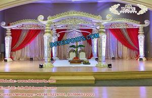 Último Kanyadanam Mandapam para bodas DEL SUR DE LA India, hermosa boda Mandap diseño Royal Fusion Wedding Mandaps Cum Stage Setup - Product Image 2