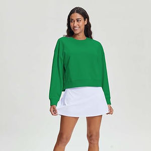 Sweat-shirts pour femmes en coton mélangé extensible, confortables, doux, souples, coupe décontractée, légers, en vente - Product Image 5