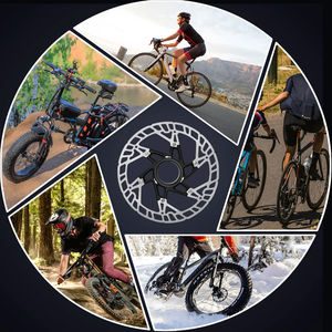 BUCKLOS RT-MT860/760 Rotors de frein à <span class=keywords><strong>disque</strong></span> <span class=keywords><strong>Centerlock</strong></span> 160mm anneau de verrouillage Rotor de <span class=keywords><strong>disque</strong></span> de frein 2/1 pièces VTT route vélo Rotors flottants - Product Image 6