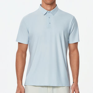 Polos Personalizados para Hombre, Transpirables, de Punto, de Algodón y Poliéster, Manga Corta, Ajustados, para Golf - Product Image 1