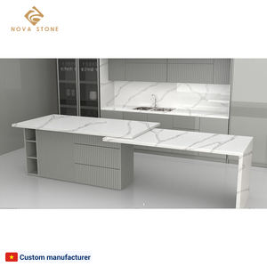 NV867 Planche en quartz à espace ample, fabuleux pour l'hôtellerie, l'ingénierie, l'hôtel, plan de travail de cuisine en pierre de quartz artificielle - Product Image 5
