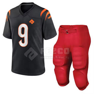 Uniforme de Fútbol Americano para Equipo, Transpirable, de Manga Corta, Ropa Deportiva Cómoda en Existencia - Product Image 1