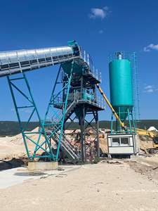 Electric <b>Stationary</b> 120 M3/h Concrete Batching Machine with 2-Year Warranty Core PLC Motor Gearbox Bearing for Construction - Product Image 4