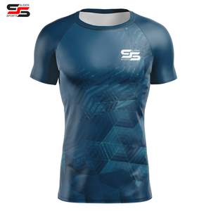Mma Rash Guard Tops Rashguard Rash Guard Chemises de compression personnalisées pour hommes Chemise de compression à manches longues Rash Guard - Product Image 1