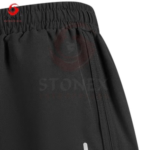 Shorts de sport pour femmes, respirants, à séchage rapide, écologiques, avec logo personnalisé, taille élastique, 100% polyester, pour la course à pied - Product Image 5