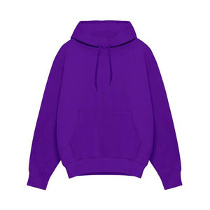 Vente en gros de sweats à capuche pour hommes en coton polaire épais 350 g/m² avec logo personnalisé pulls à capuche surdimensionnés à épaules tombantes pour hommes - Product Image 3