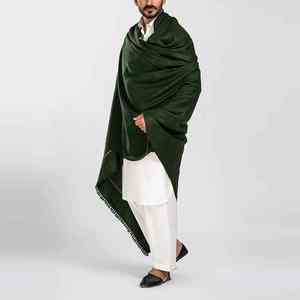 Men Winter Wool <b>Shawl</b> Soft Warm Breathable 300g Traditional Solid Color Premium <b>Wrap</b> for Formal Casual Wear Middle Eastern - Product Image 3