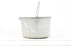 Jardinière galvanisée classique personnalisée à l'antique pour la maison, le jardin et la décoration Jardinière de sol en seau en métal galvanisé - Product Image 5
