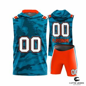 Uniforme de fútbol americano Pro 7v7 OEM diseñado para agilidad y movimiento con camiseta flexible de fútbol americano - Product Image 2