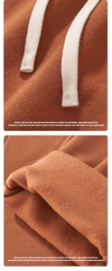 Conjunto de pantalones de chándal unisex transpirable de algodón 100% con capucha de talla grande para hombre, chándal personalizado de 350gsm - Product Image 4
