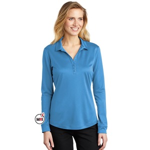 Polos à manches longues de qualité supérieure personnalisés pour femmes Boutons confortables Polos de golf Chemises pour femmes - Product Image 1