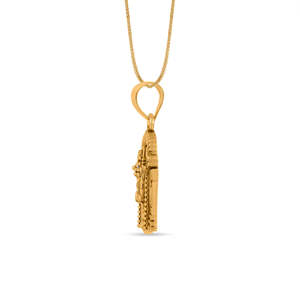 Tirupati Balaji Gold <b>Pendant</b> <b>Necklace</b>-Religious Fine Jewelry <b>for</b> <b>Men</b> & Women - Product Image 5