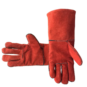 Guantes de soldadura de cuero Kevlar de alta calidad, tamaño grande, Protección máxima para entornos cálidos, guantes de seguridad - Product Image 2