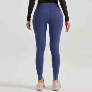 2025 nouveau populaire Spandex Polyester personnalisé sans couture taille haute entraînement Fitness séchage rapide Yoga pantalon Leggings - Product Image 3