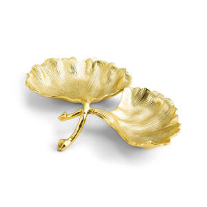 Plato de hojas de Ginkgo, cuenco de Metal, bandejas para servir comida de restaurante de Metal de aluminio de alta calidad, plato de hojas adorable, bandeja de Metal - Product Image 5