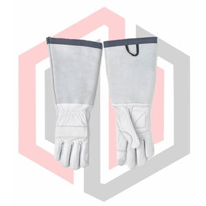 Gants de sécurité pour le jardinage, manchons pour femmes/hommes - Cuir de vachette anti-épines, protection longue du bras pour l'élagage des roses/les mûres, anti-coupure - Product Image 5