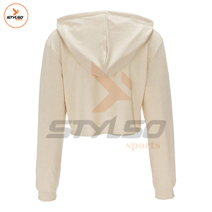 เสื้อกันหนาวมีฮู้ดสำหรับผู้หญิงเสื้อ100% ผ้าฝ้ายแบบสวมหัวมีฮู้ดดีไซน์ใหม่สำหรับ2025 - Product Image 3