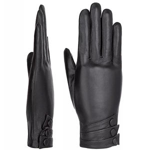 Lady Fashion Gants de protection en cuir véritable pour femmes, tenue de fête en plein air pour la conduite en moto. - Product Image 3