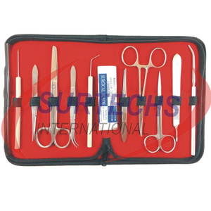 ชุดผ่าตัดเหล็กกล้าแบบใช้มือ10ชิ้นสำหรับนักเรียนสัตวแพทย์ - Product Image 6