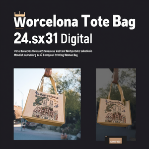DAFNI BIG PAZAR Custom Printed 24x31 Women's Normcore/Minimalist Style Reusable <b>Canvas</b> <b>Tote</b> Bag Custom Closure All Seasons - Product Image 2