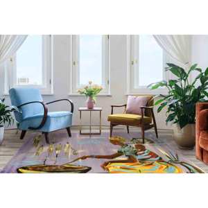 Tapis imprimé ethnique - Tapis d'escalier d'intérieur avec motif femme africaine cuisinant, tapis en chenille - Product Image 4